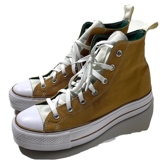 Converse You Custom Chuck Taylor Yellow Mustard High Size Mens 9 - Picture 2 of 6